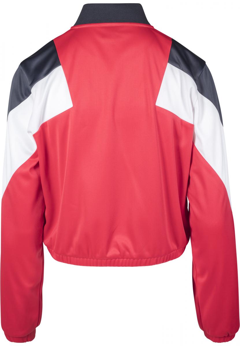 Light Jackets Ladies 3-Tone Track Jacket in Farbe firered/navy/white