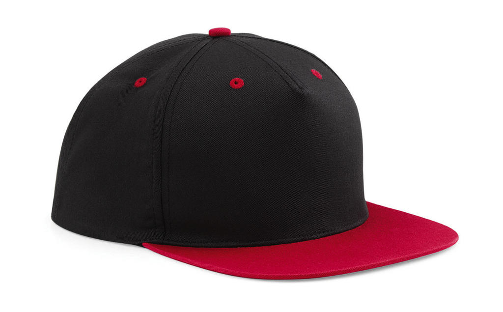  5 Panel Contrast Snapback in Farbe Black/Classic Red