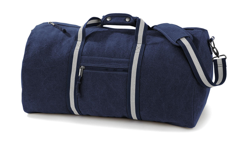  Vintage Canvas Holdall  in Farbe Vintage Oxford Navy