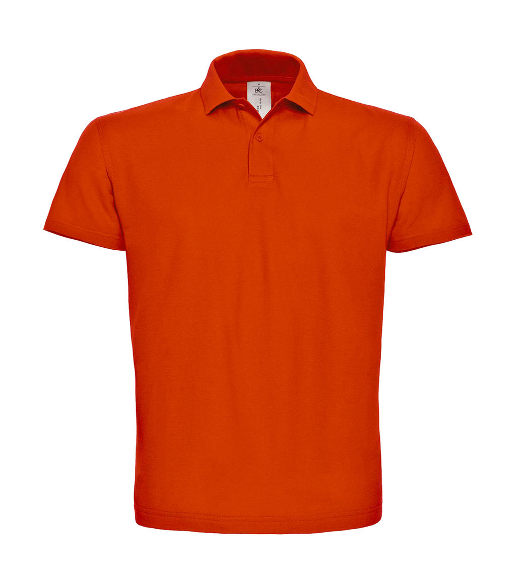  ID.001 Piqu? Polo Shirt in Farbe Orange