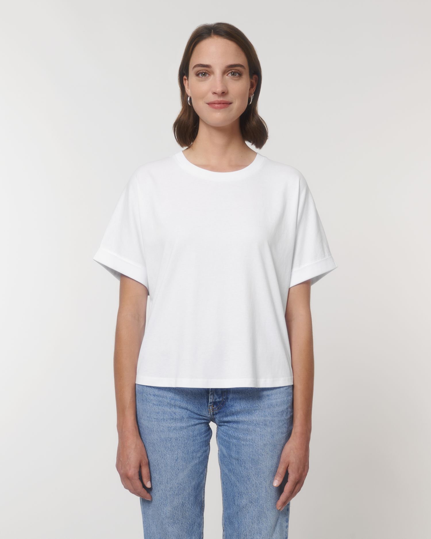 T-Shirt Stella Collider in Farbe White