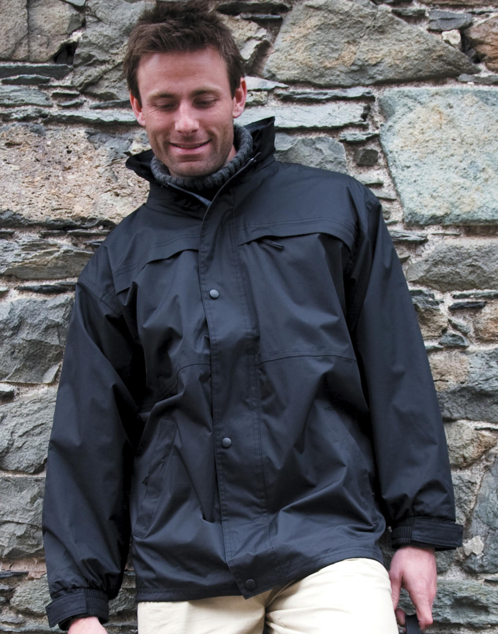  Mid-Season Jacket in Farbe Black/Grey