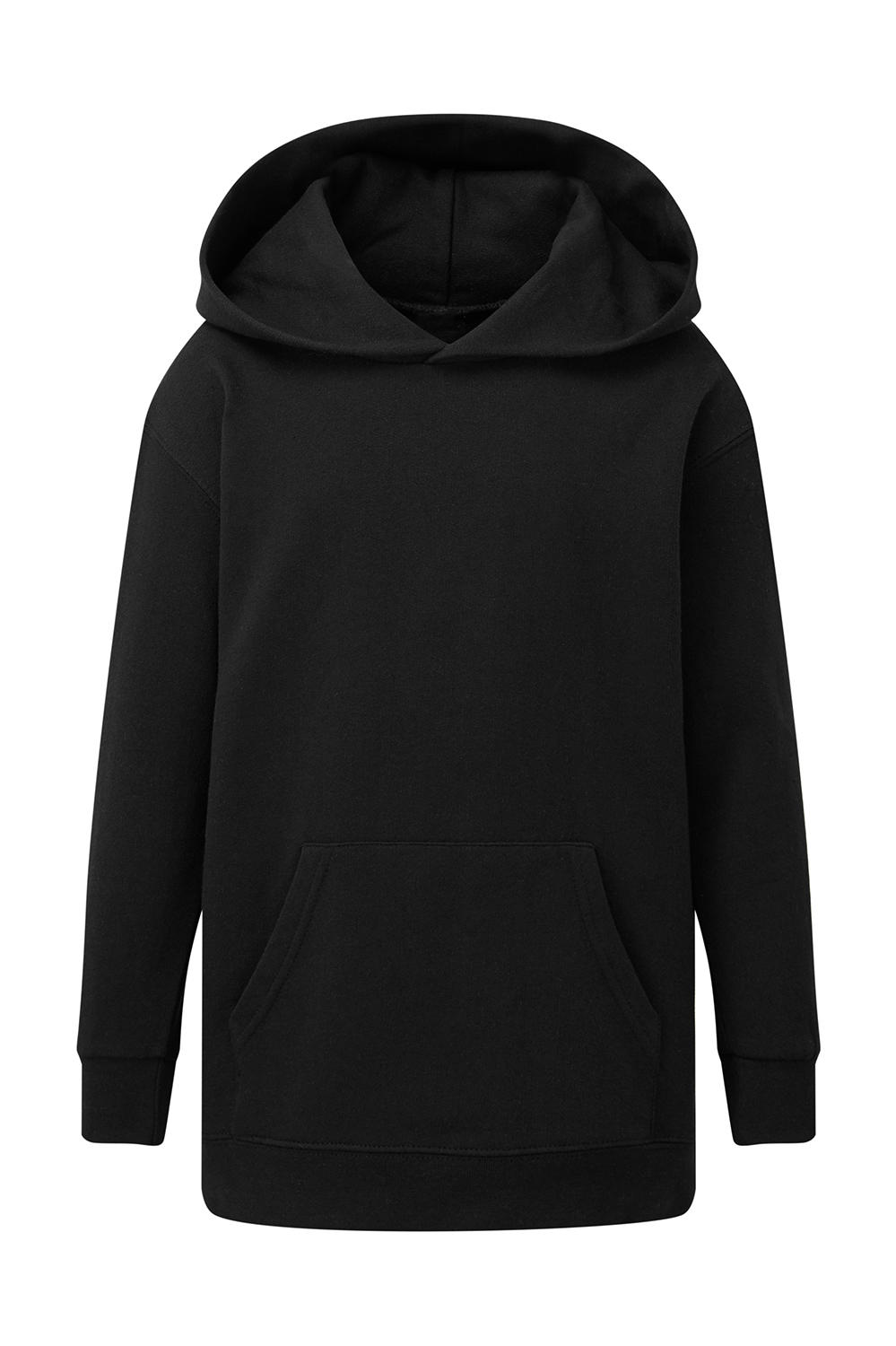 Kids Hooded Sweatshirt in Farbe Dark Black