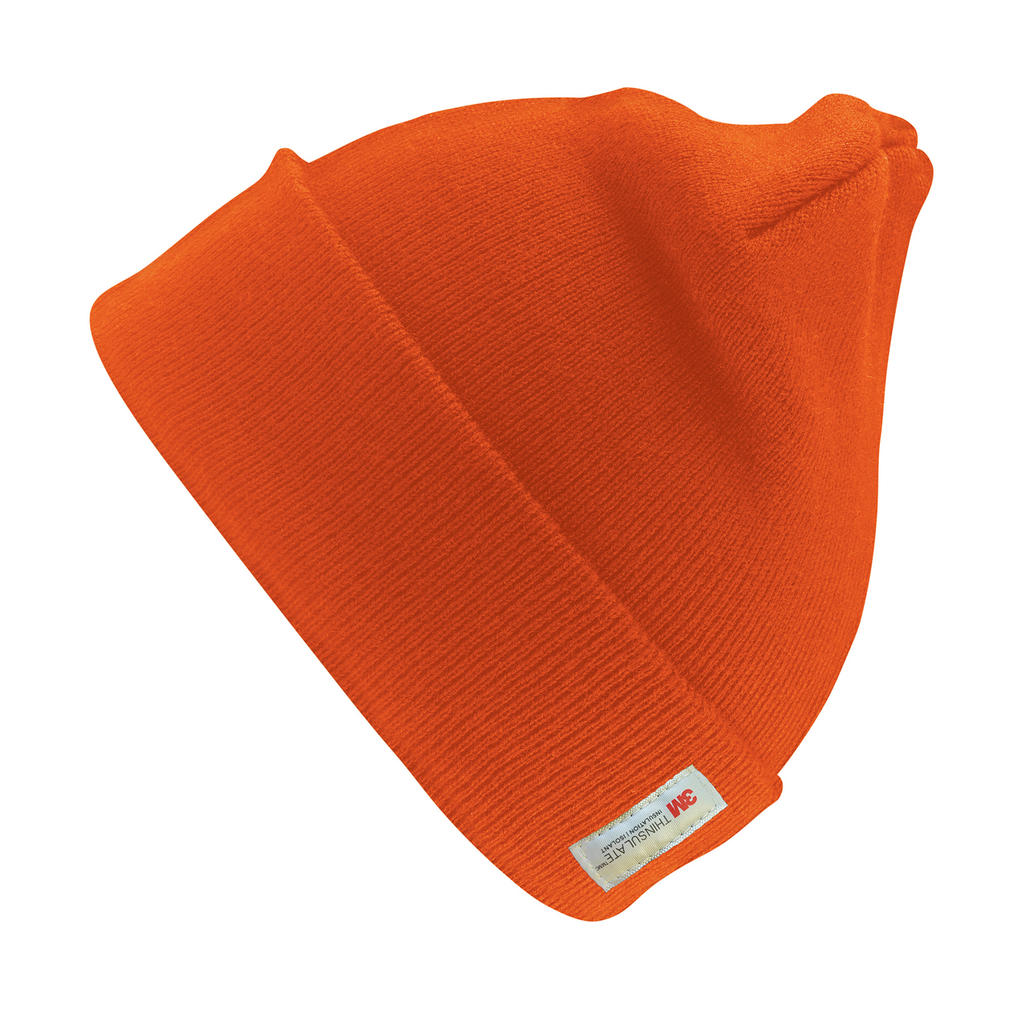 Heavyweight Thinsulate? Woolly Ski Hat in Farbe Fluorescent Orange