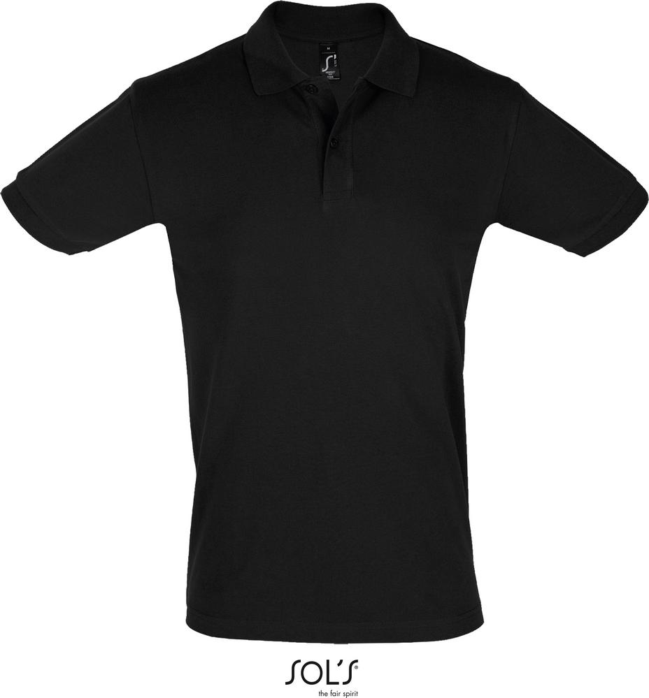 Poloshirt Perfect Men Herren Poloshirt Kurzarm in Farbe black