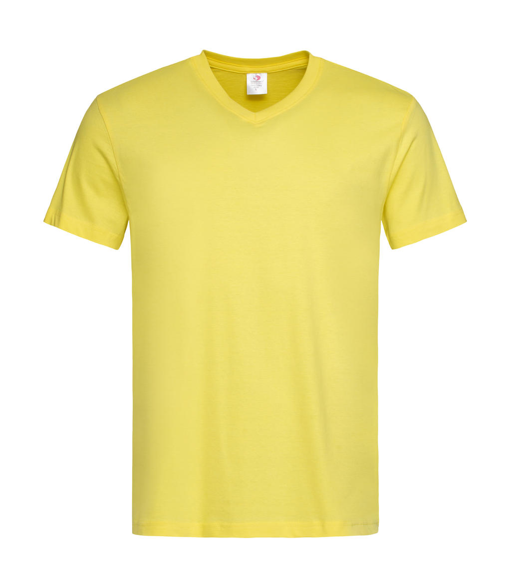  Classic-T V-Neck in Farbe Yellow