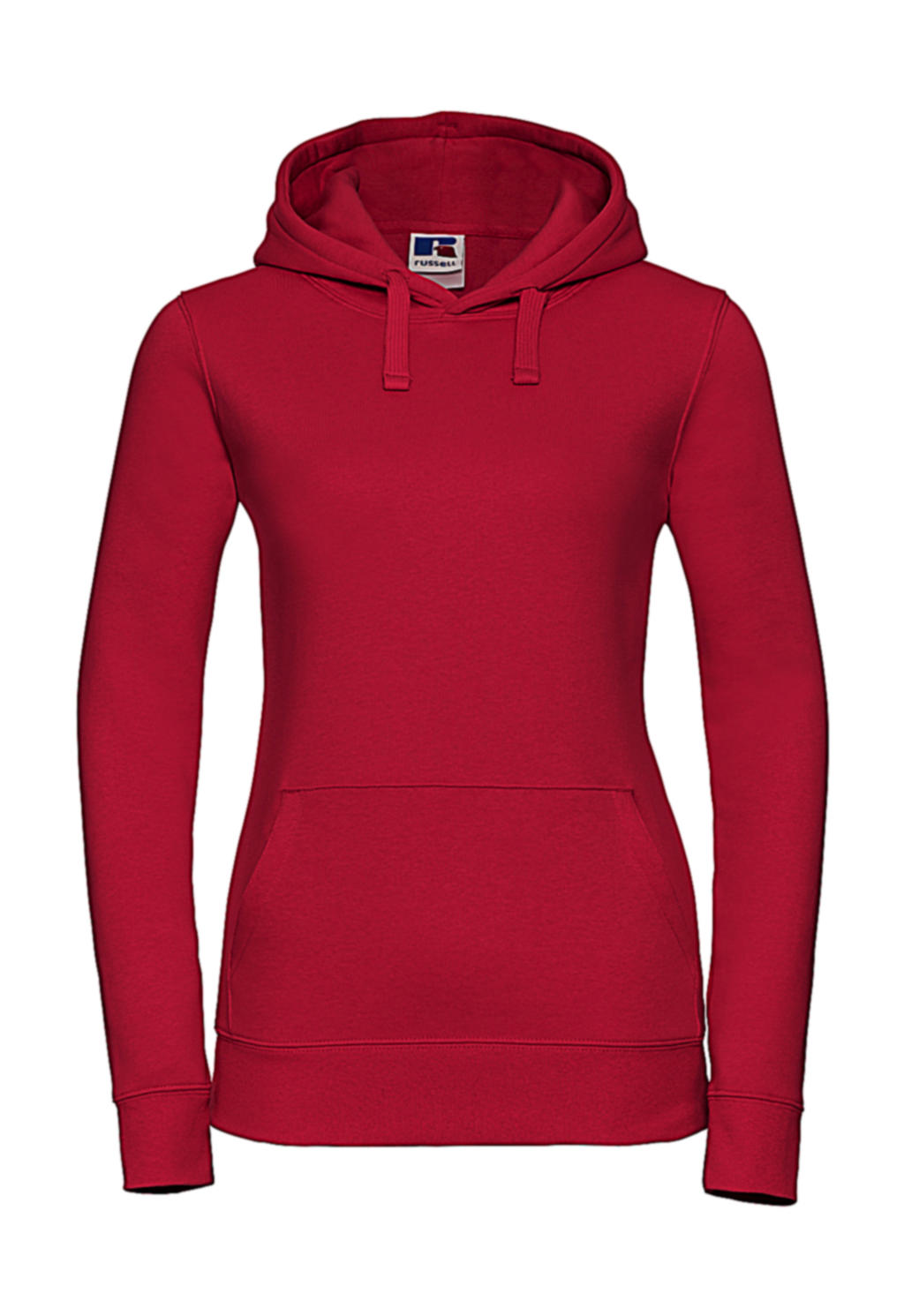  Ladies Authentic Hooded Sweat in Farbe Classic Red
