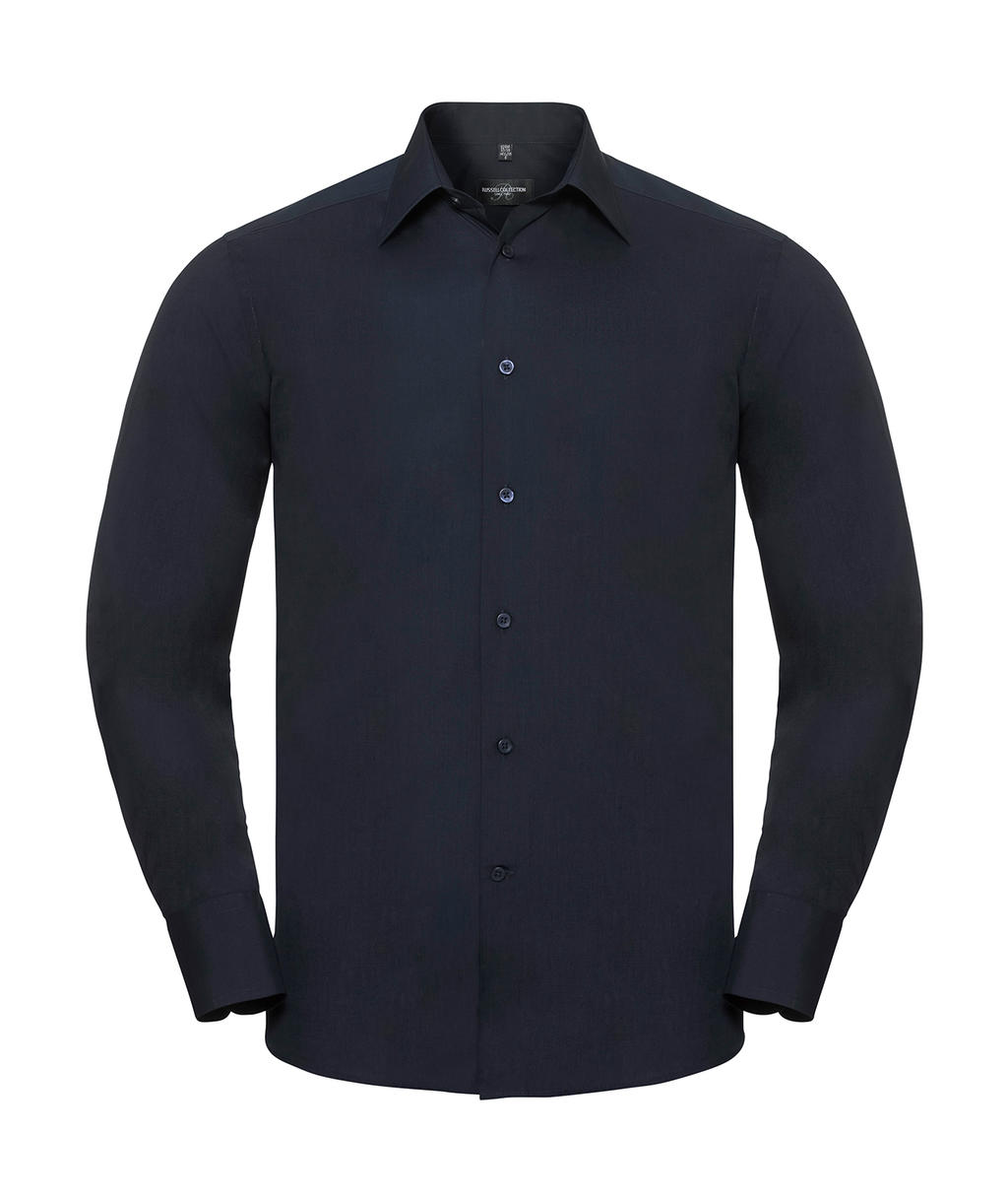  Tailored Poplin Shirt LS in Farbe French Navy