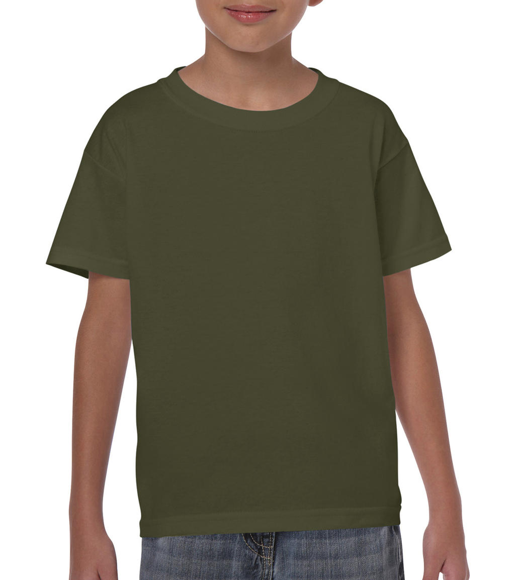  Heavy Cotton Youth T-Shirt in Farbe Military Green