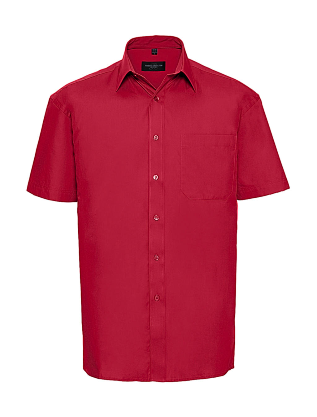  Cotton Poplin Shirt in Farbe Classic Red