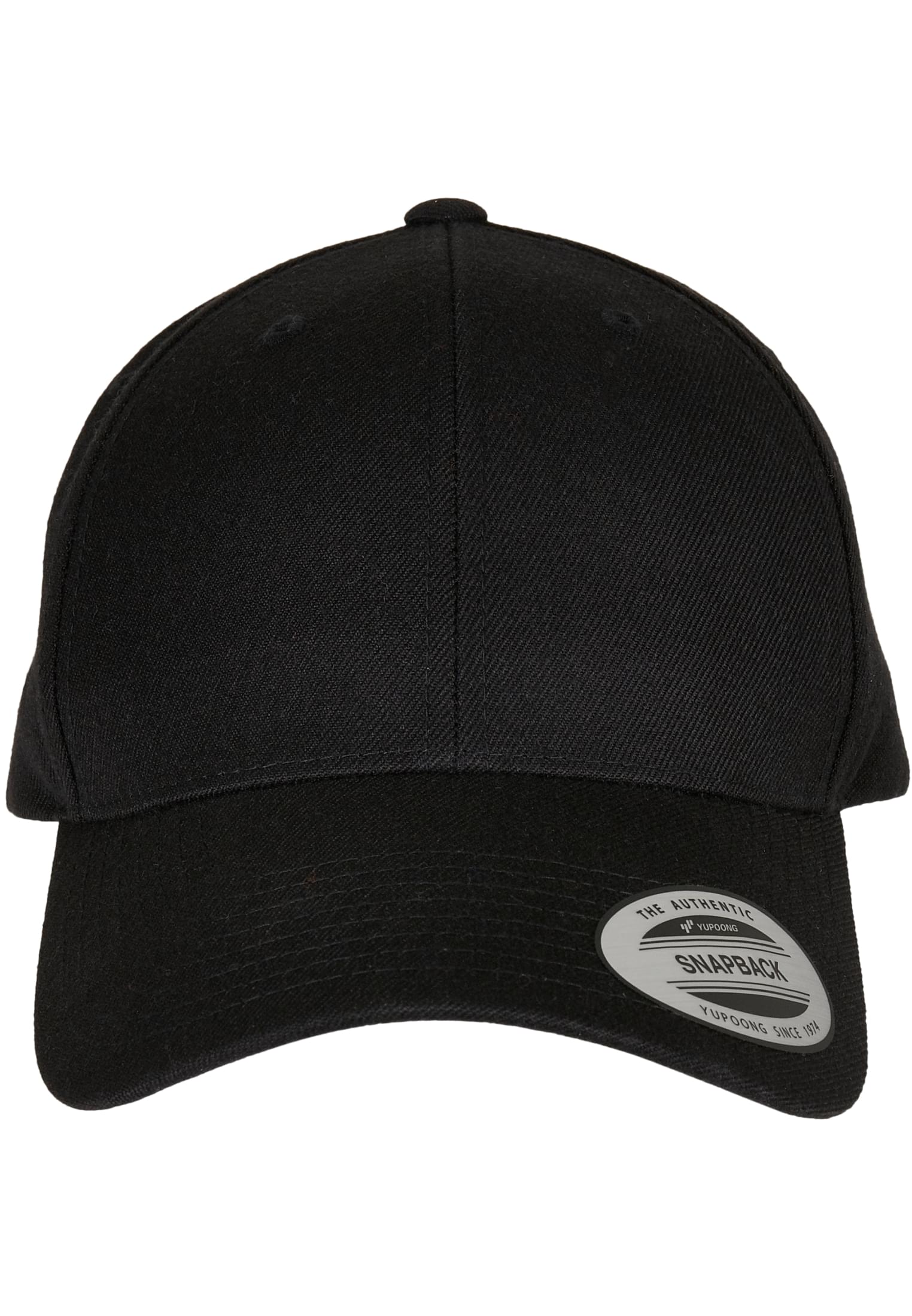 Snapback Premium Curved Visor Snapback Cap in Farbe black