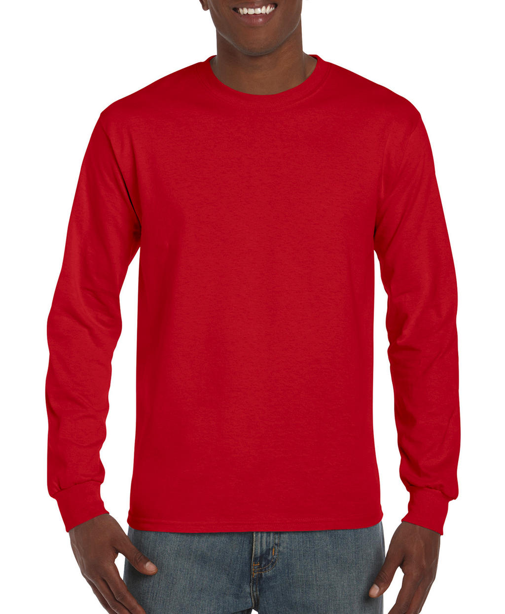  Hammer? Adult Long Sleeve T-Shirt in Farbe Sport Scarlet Red