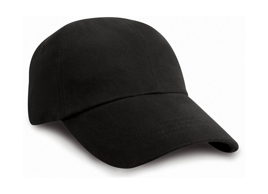  Low Profile Brushed Cotton Cap in Farbe Black
