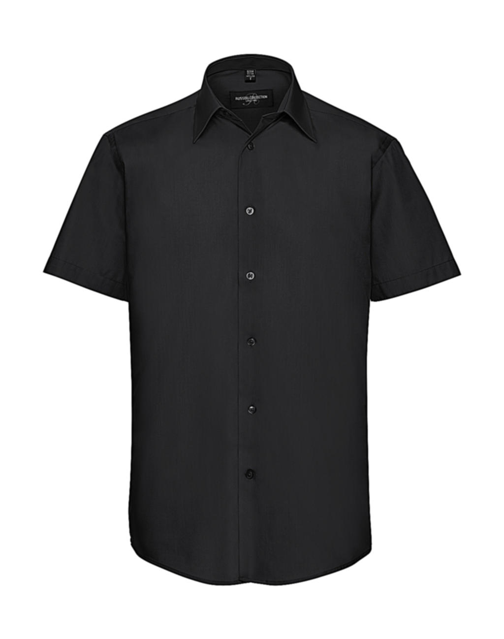  Tailored Poplin Shirt in Farbe Black