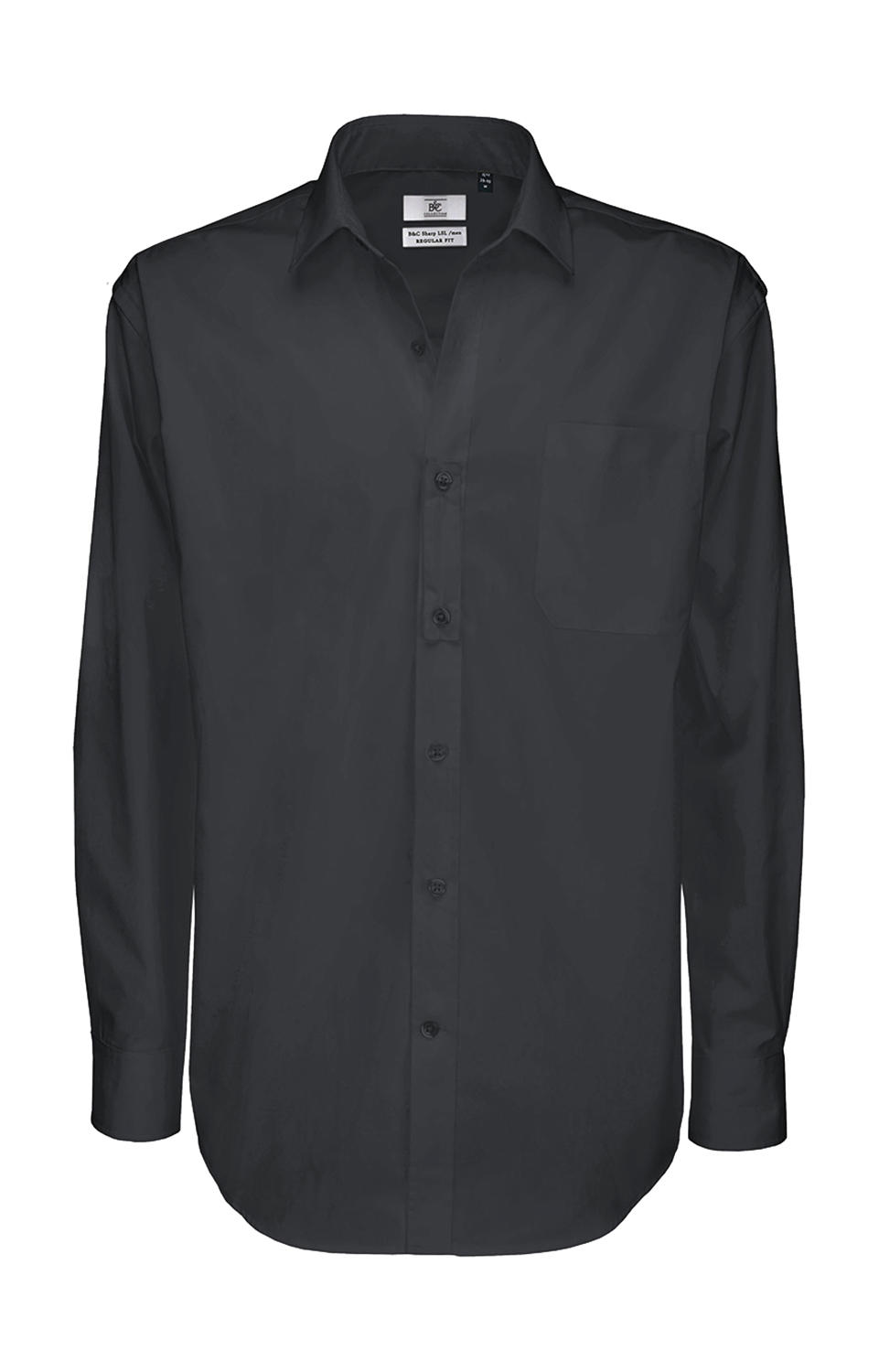  Sharp LSL/men Twill Shirt  in Farbe Dark Grey