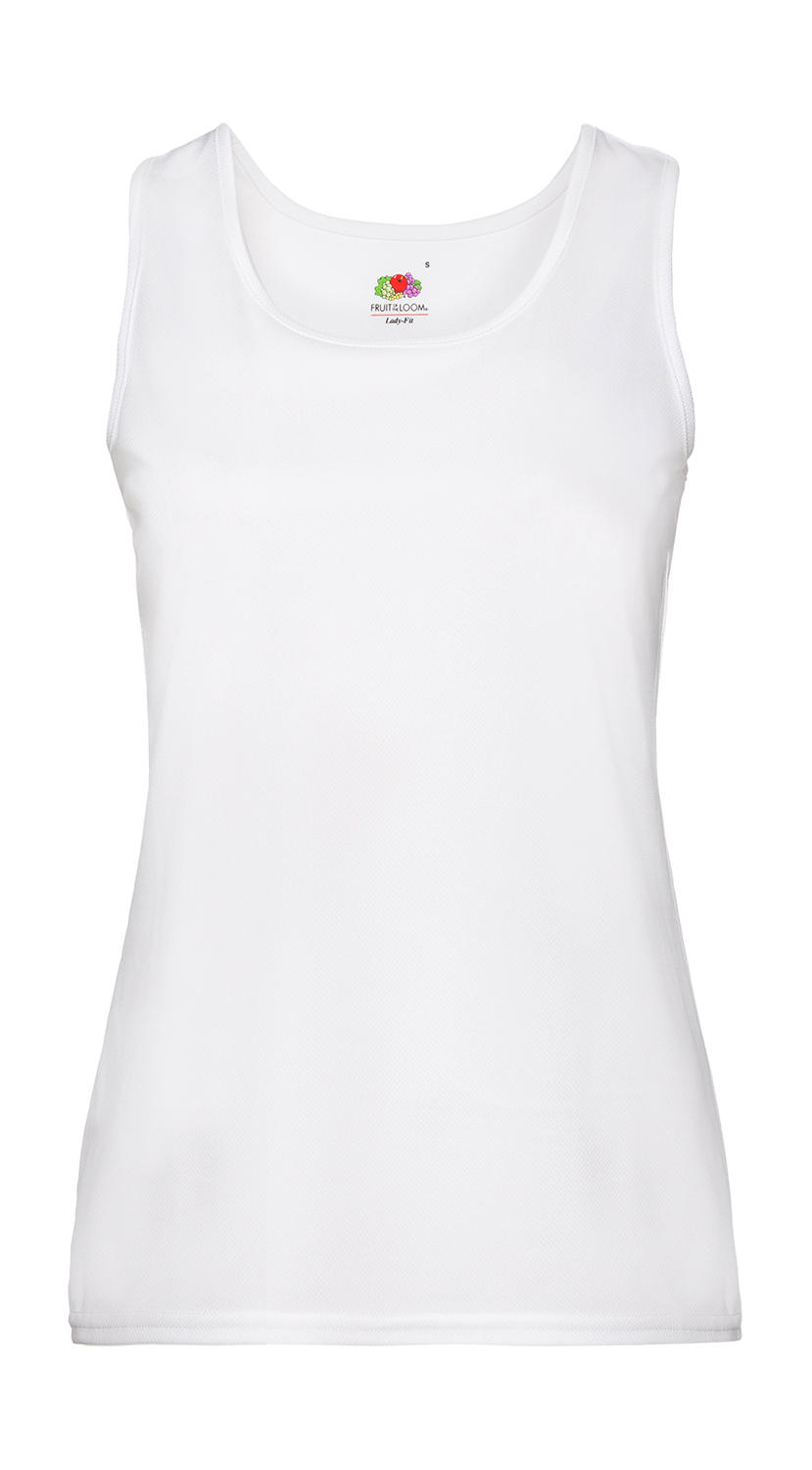  Ladies Performance Vest in Farbe White