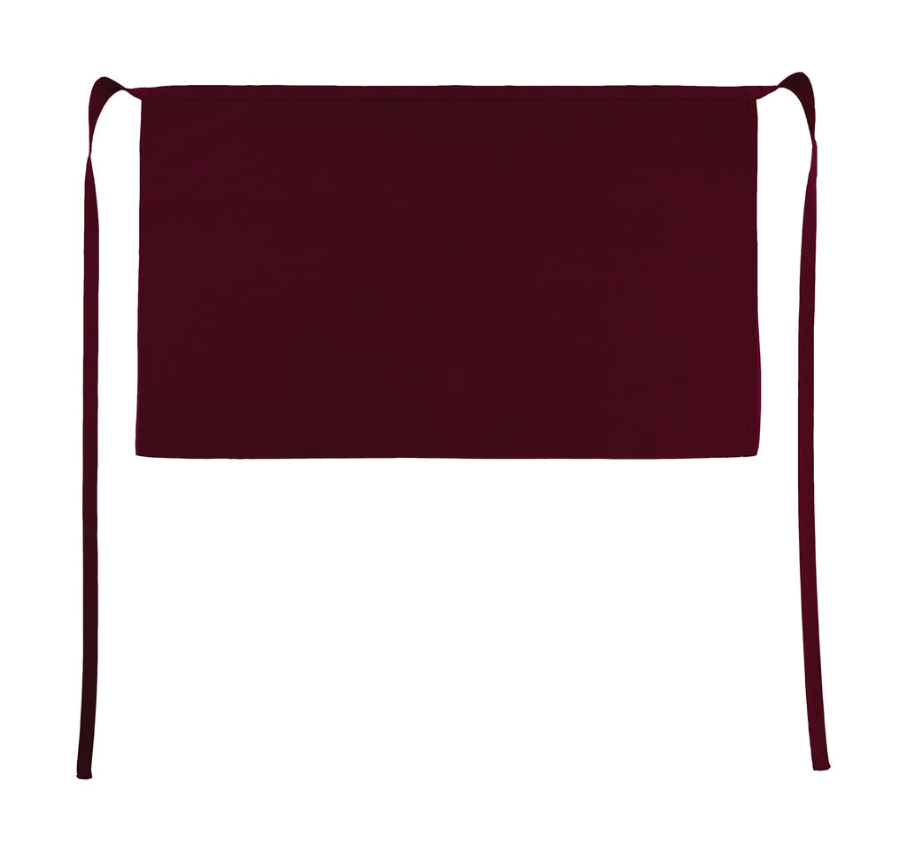  Brussels Short Bistro Apron in Farbe Burgundy
