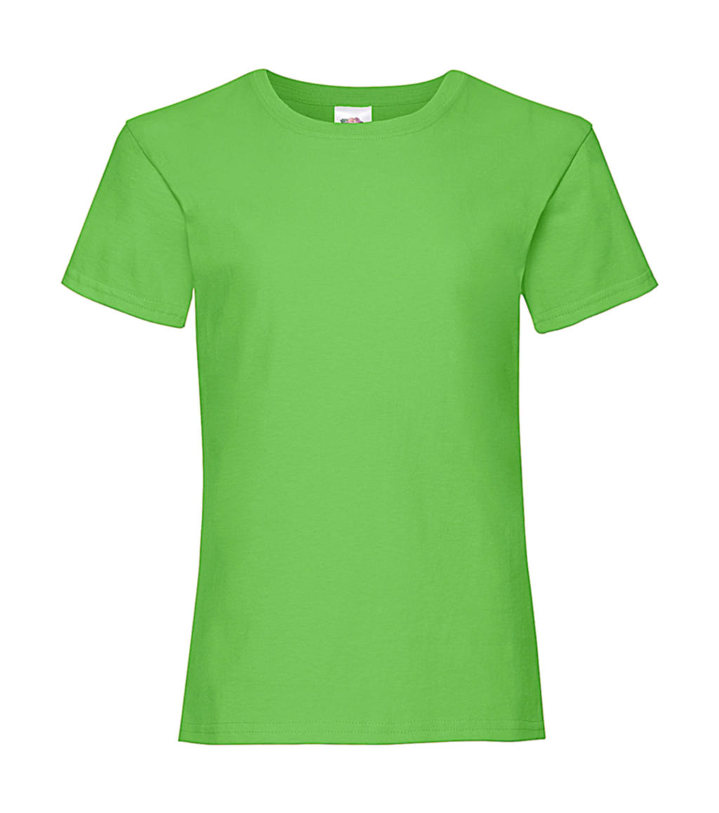  Girls Valueweight T in Farbe Lime Green