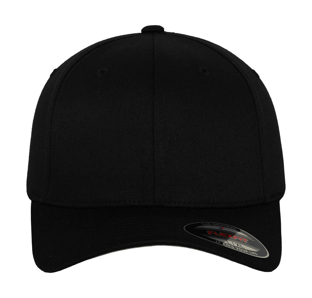  Fitted Baseball Cap in Farbe Black