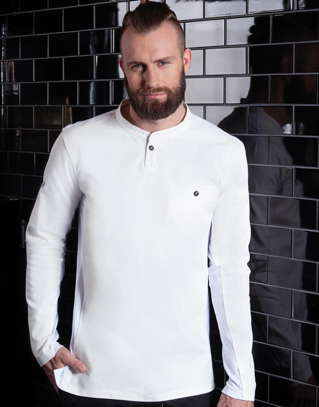  Workshirt Performance Long Sleeve in Farbe White