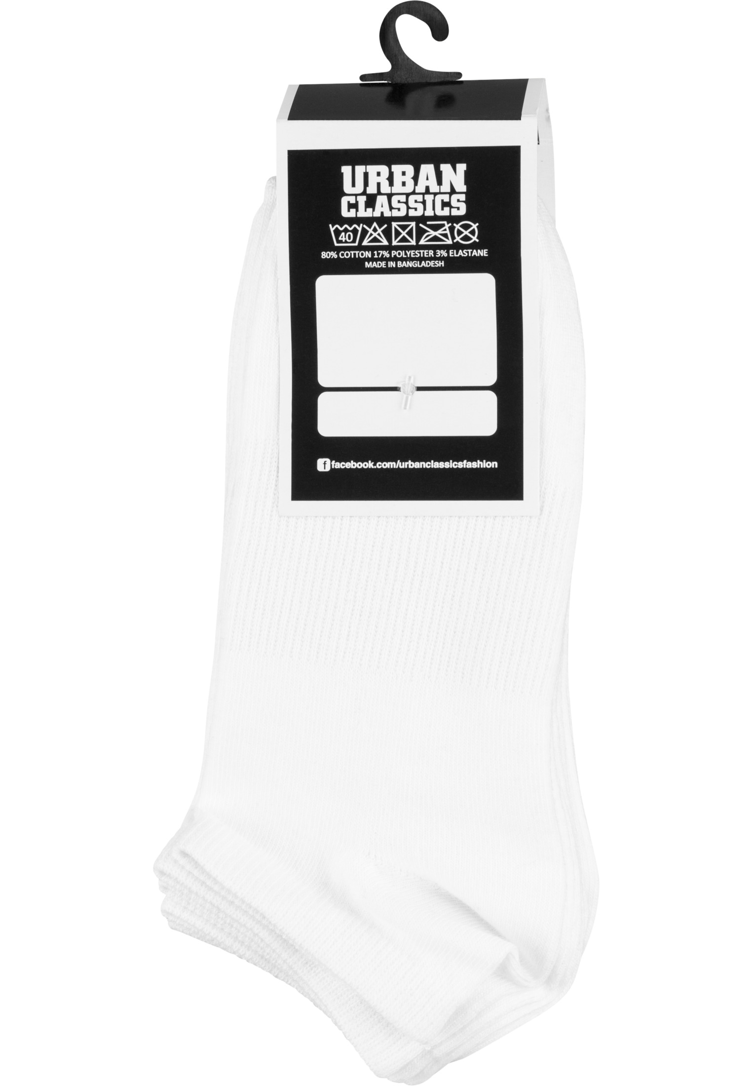 Socken No Show Socks 5-Pack in Farbe white