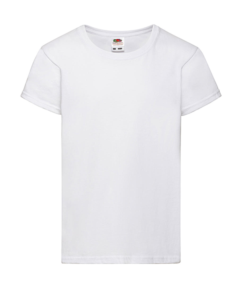  Girls Valueweight T in Farbe White