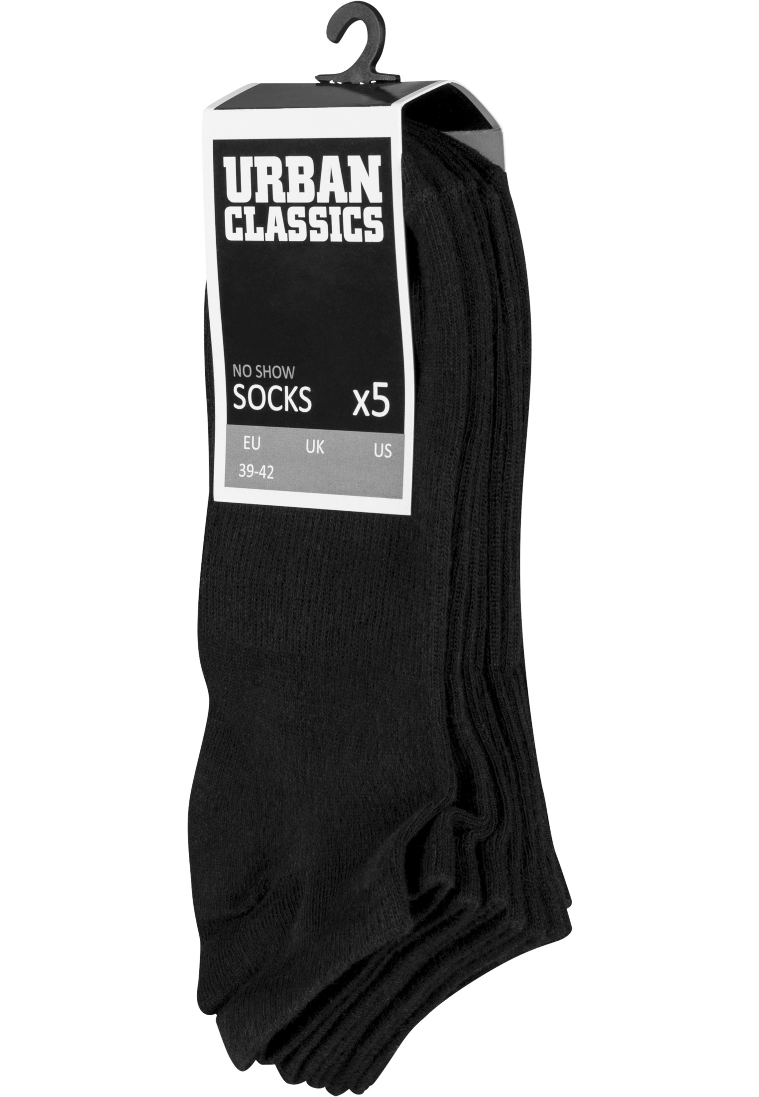 Socken No Show Socks 5-Pack in Farbe black