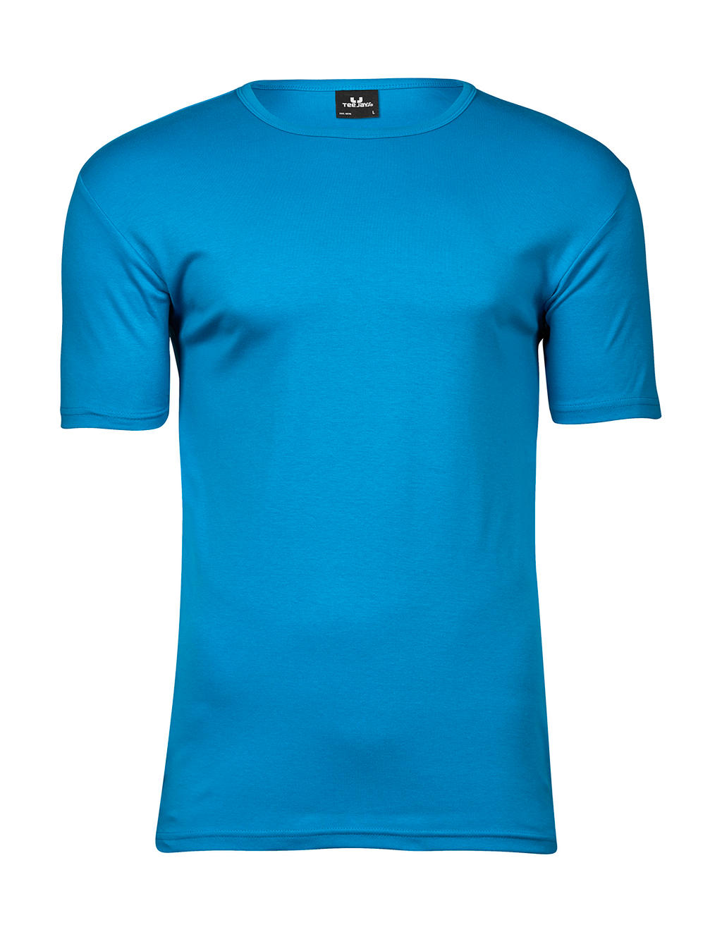  Mens Interlock T-Shirt in Farbe Azure