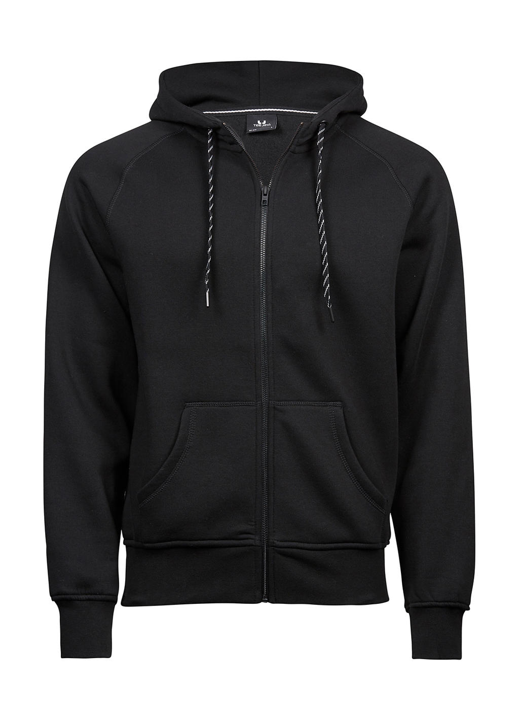  Fashion Full Zip Hood in Farbe Black