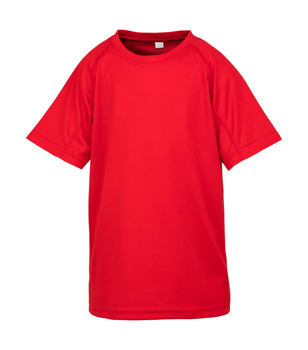  Junior Performance Aircool Tee in Farbe Red