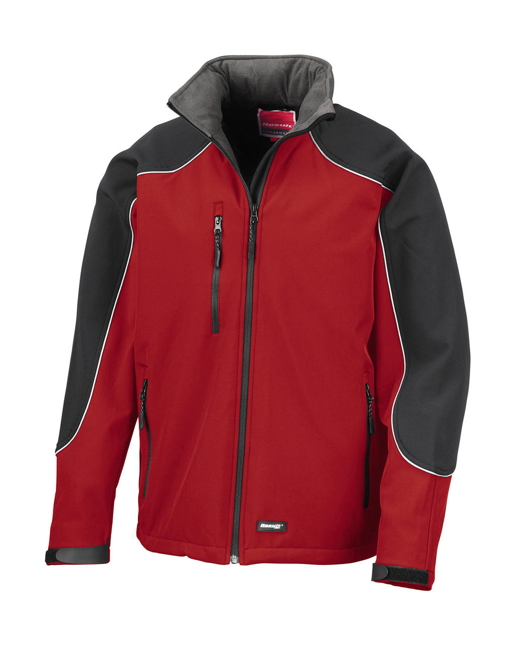  Ice Fell Hooded Softshell Jacket in Farbe Red/Black