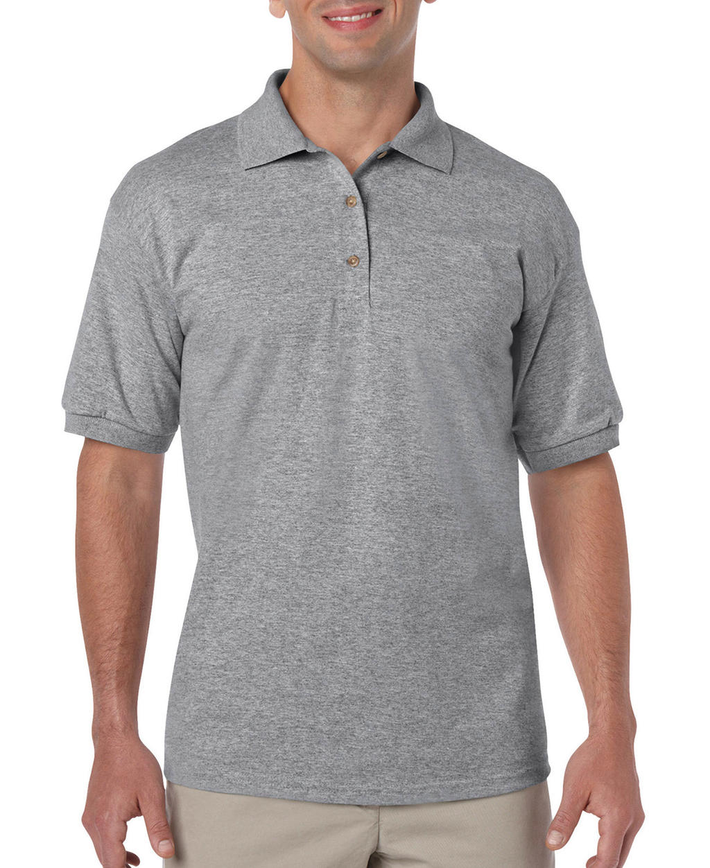  DryBlend Adult Jersey Polo in Farbe Sport Grey