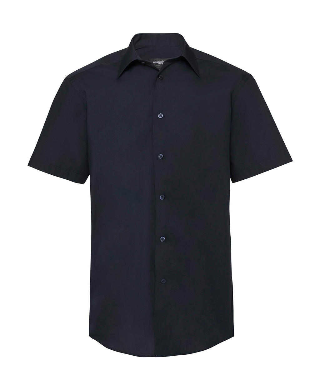  Tailored Poplin Shirt in Farbe French Navy