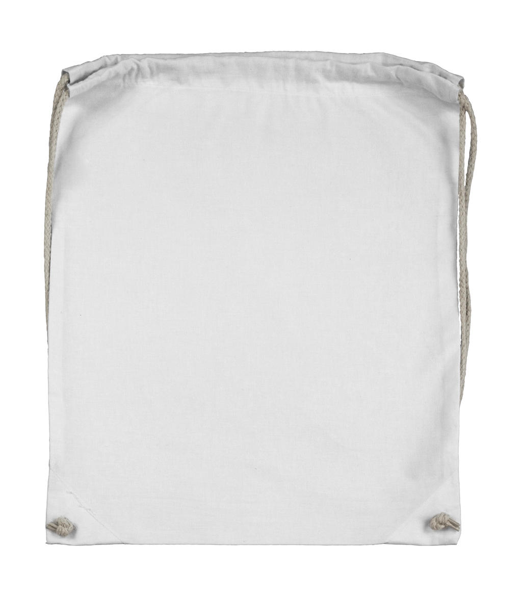  Organic Cotton Drawstring Backpack in Farbe Snowwhite
