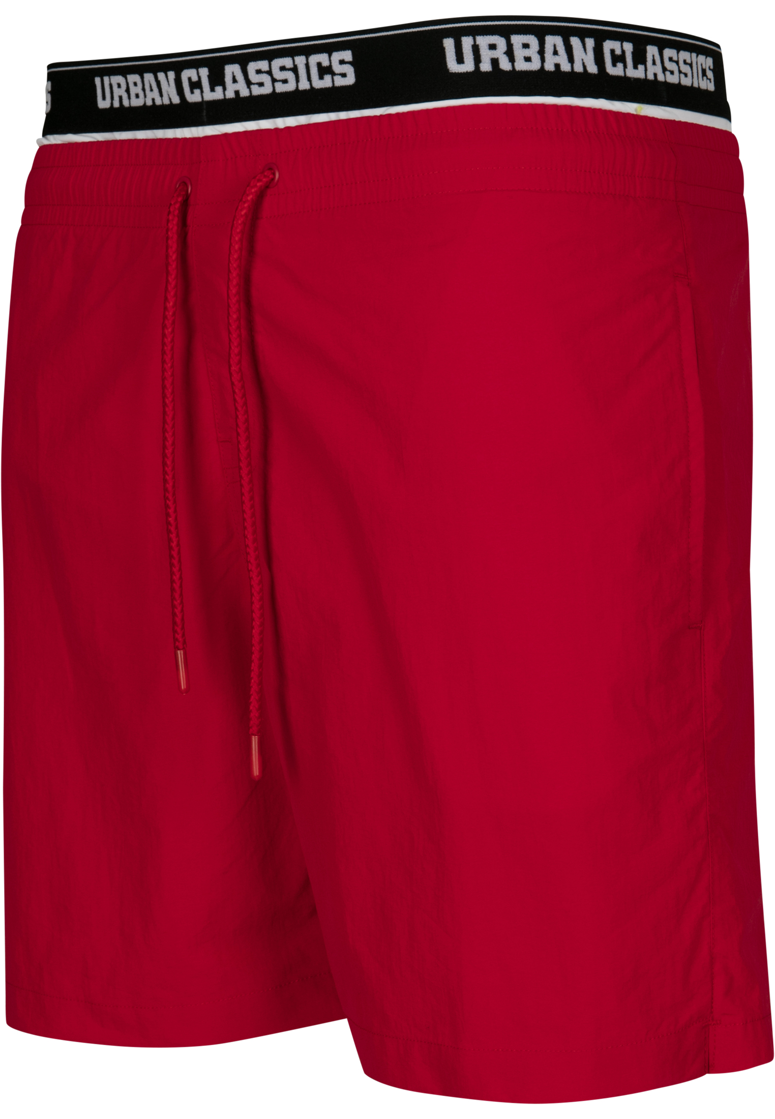 Bademode Two in One Swim Shorts in Farbe firered/wht/blk