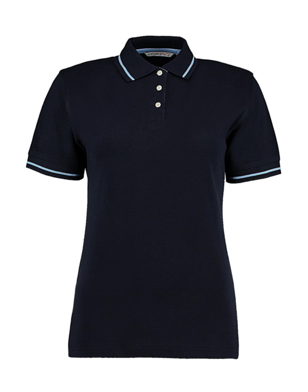  Womens St. Mellion Polo in Farbe Navy/Light Blue