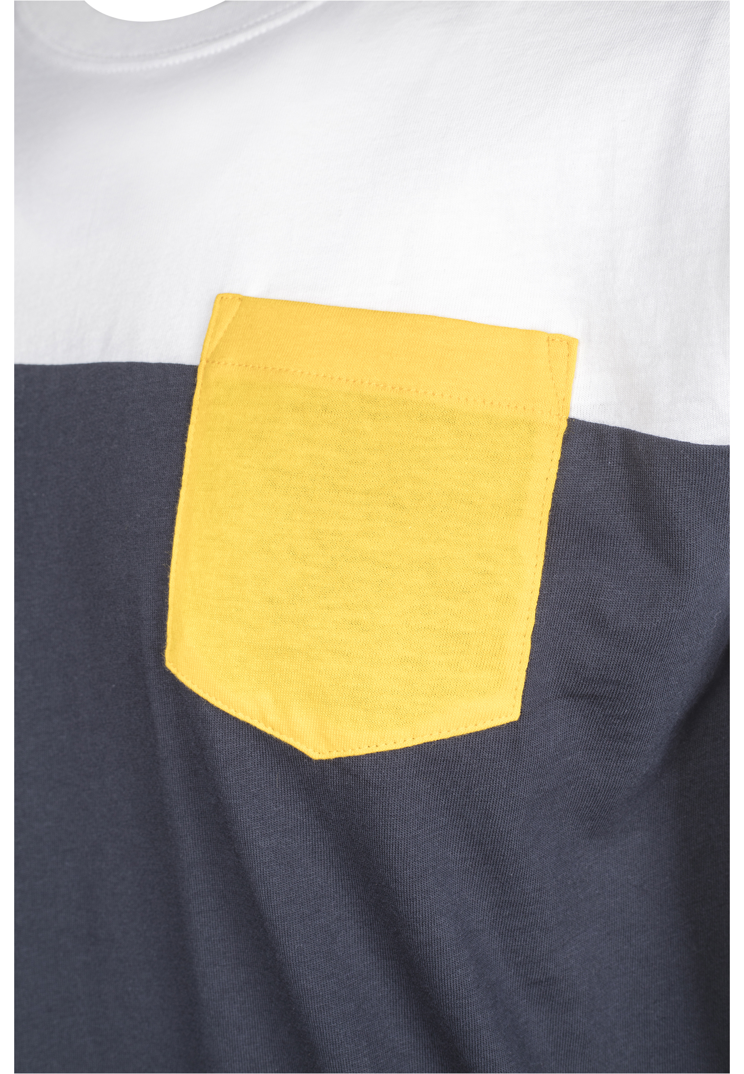 T-Shirts 3-Tone Pocket Tee in Farbe nvy/wht/chromeyellow