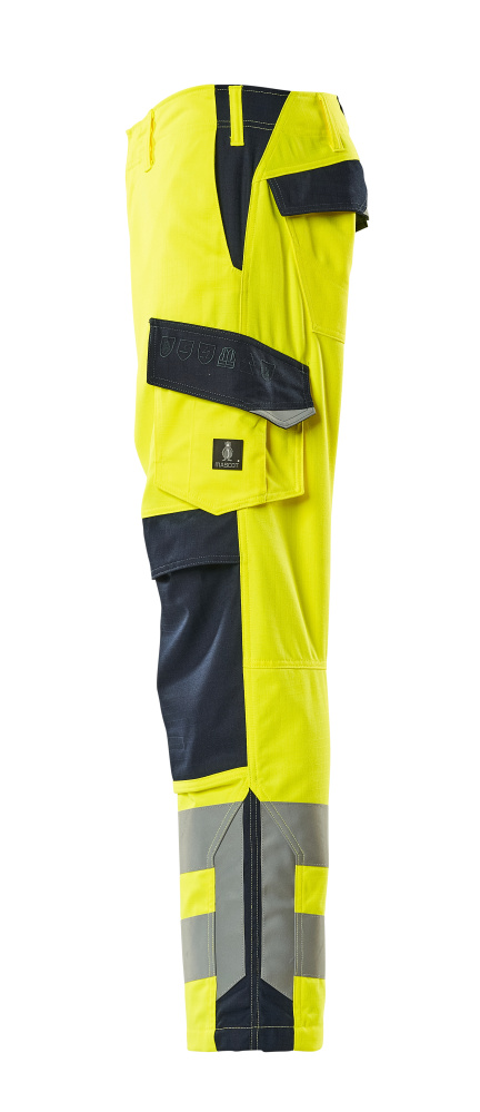 Hose mit Knietaschen MULTISAFE Hose mit Knietaschen in Farbe Hi-vis Gelb/Schwarzblau