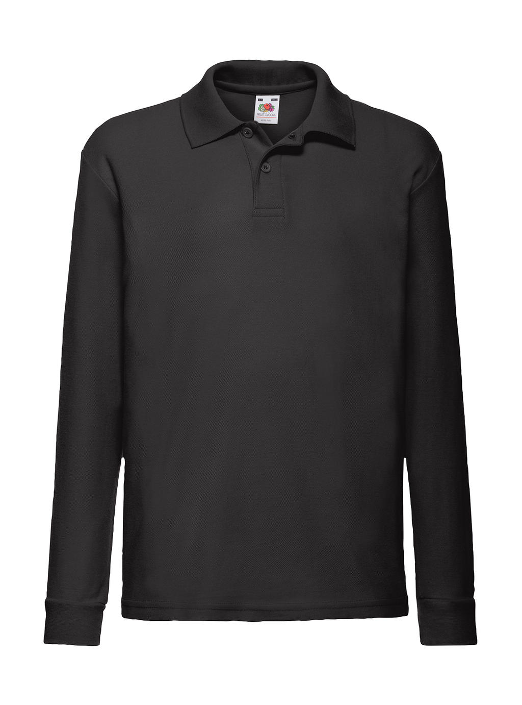  Kids 65/35 Long Sleeve Polo in Farbe Black