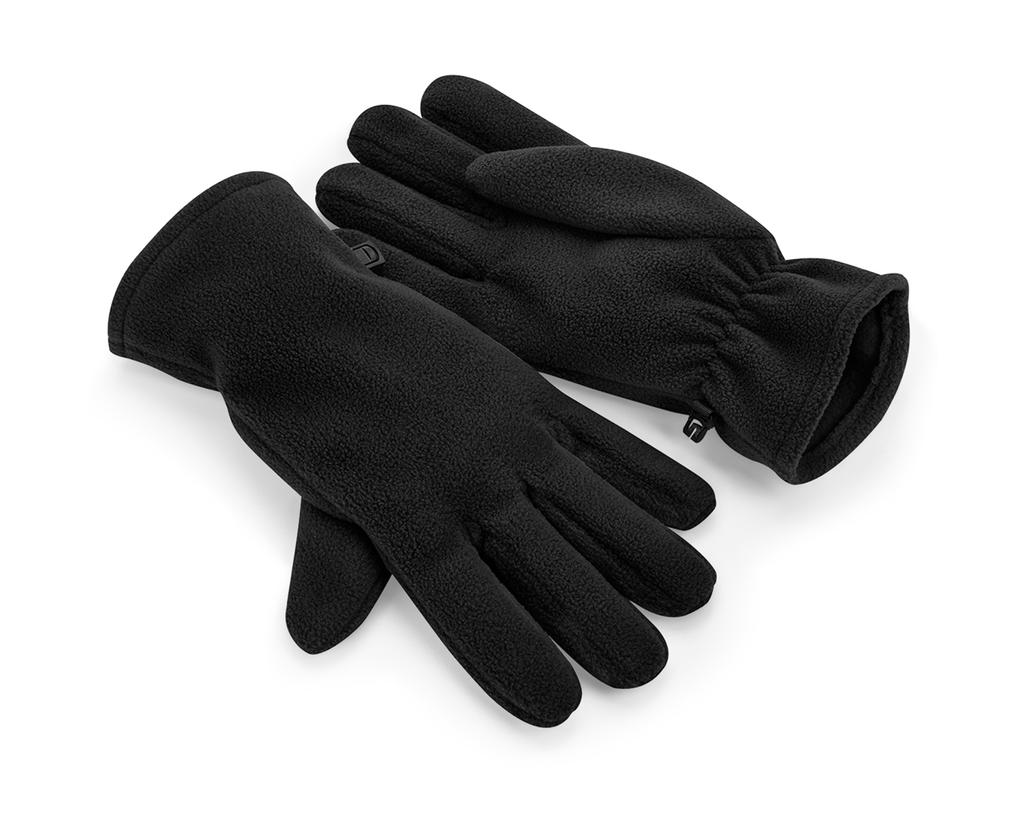  Recycled Fleece Gloves in Farbe Black