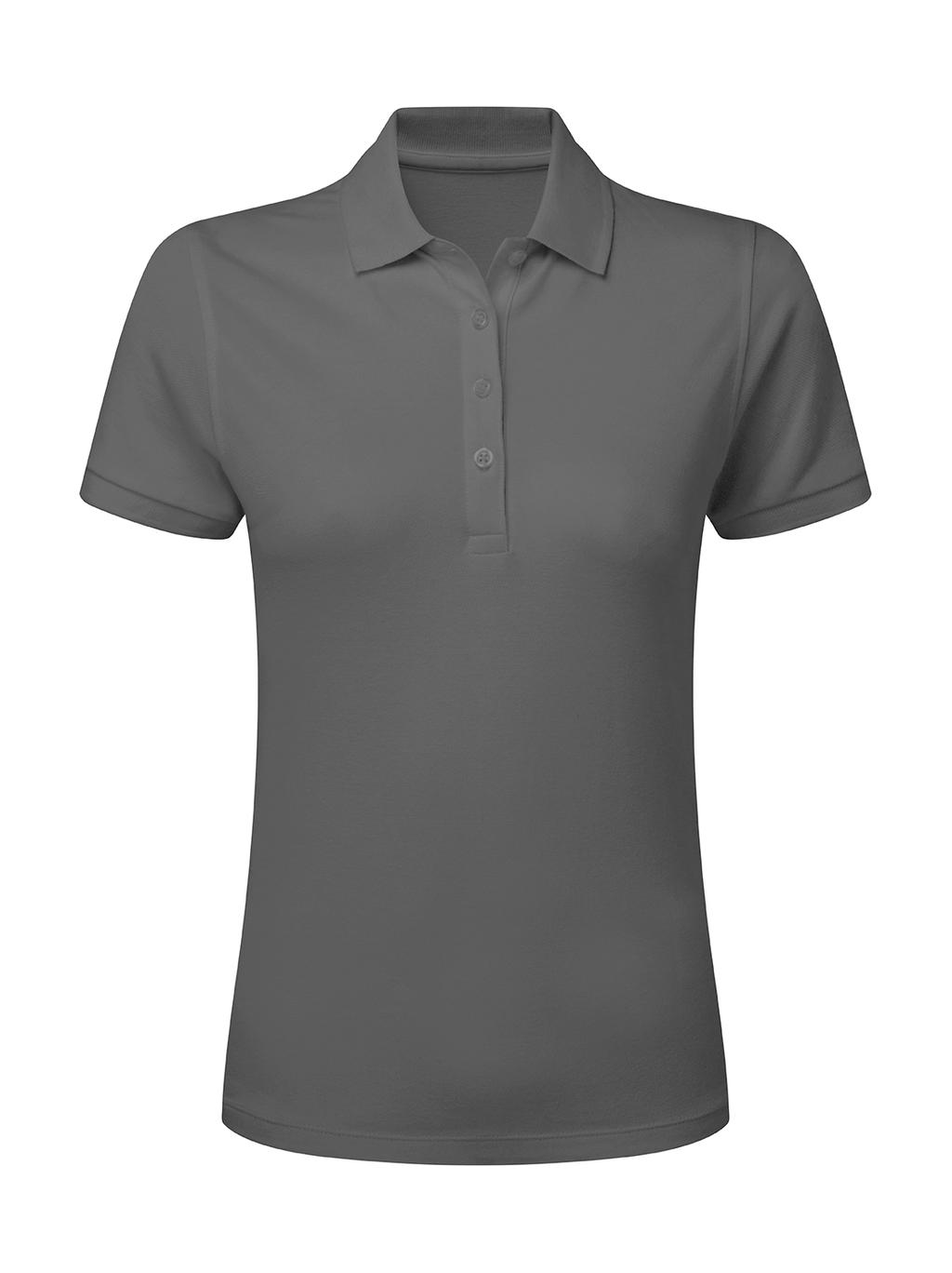  Ladies Signature Stretch Tagless Polo in Farbe Charcoal