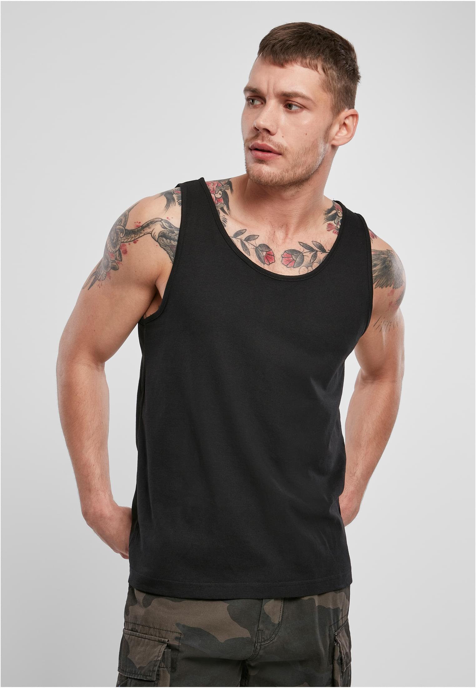 T-Shirts Tank Top in Farbe black
