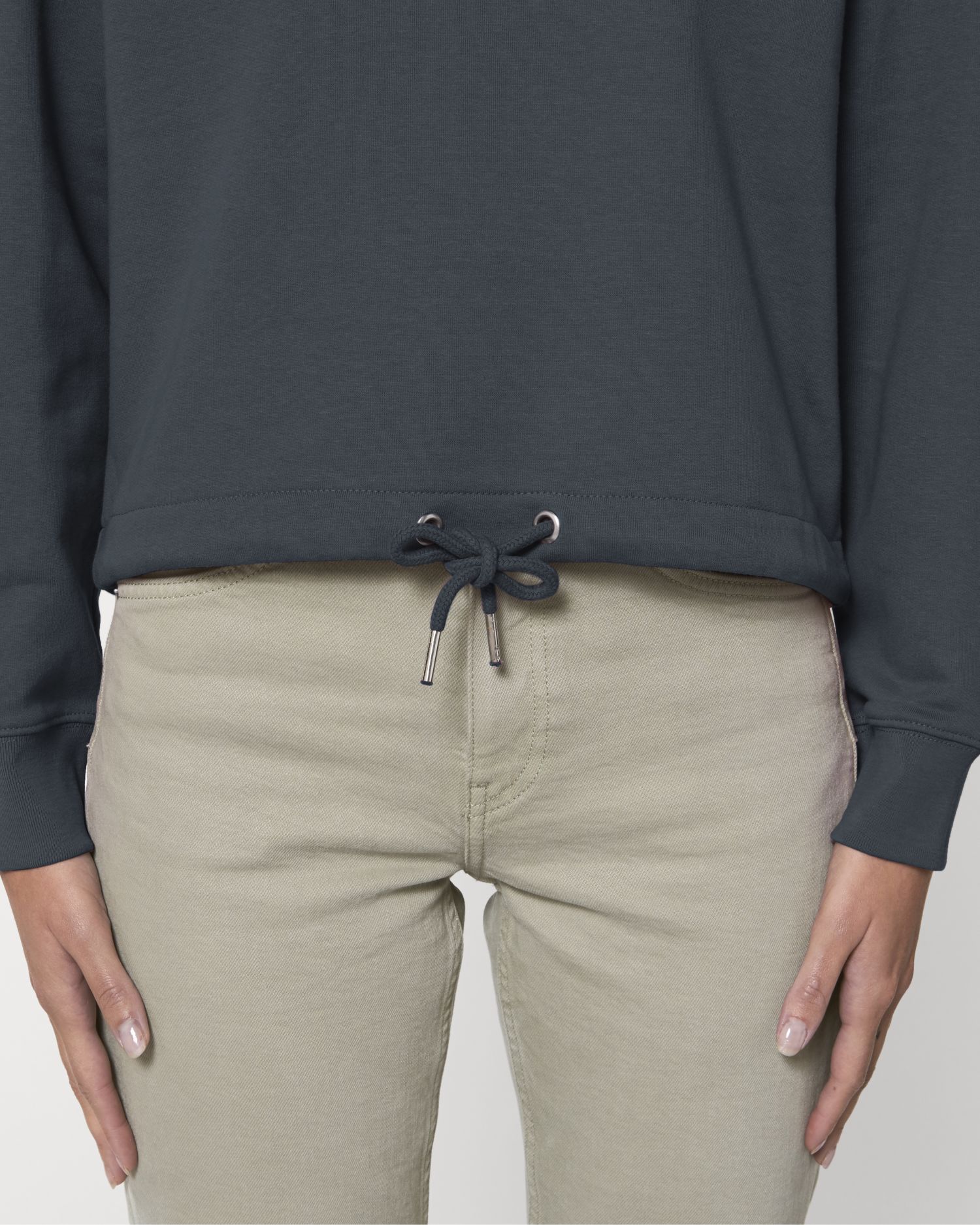 Hoodie sweatshirts Stella Bower in Farbe India Ink Grey