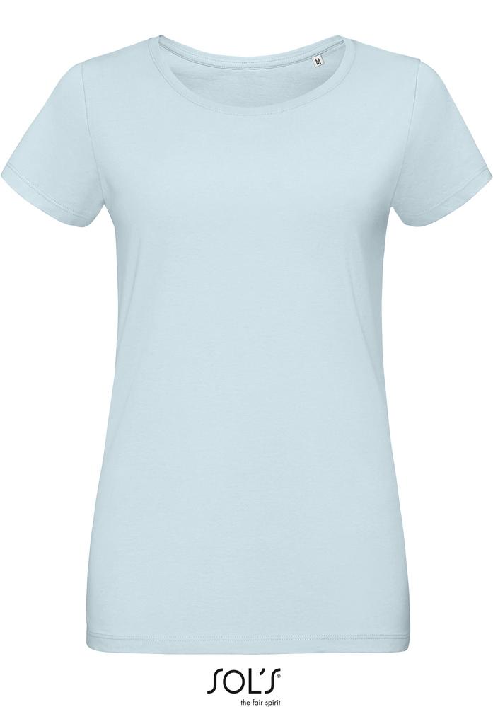 T-Shirt Martin Women Damen Rundhals-T-Shirt Fitted in Farbe creamy blue