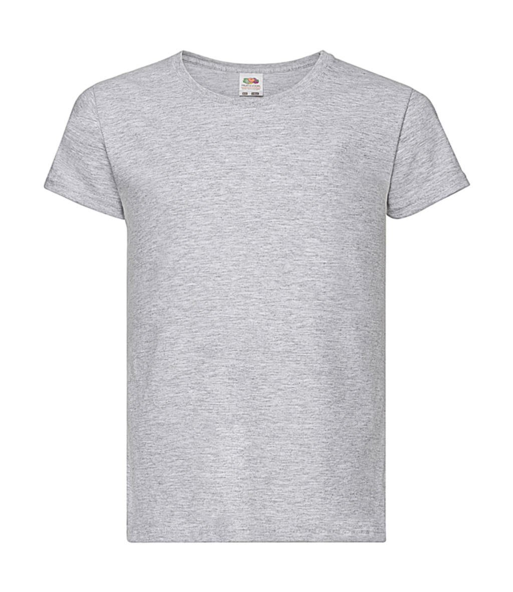  Girls Valueweight T in Farbe Heather Grey