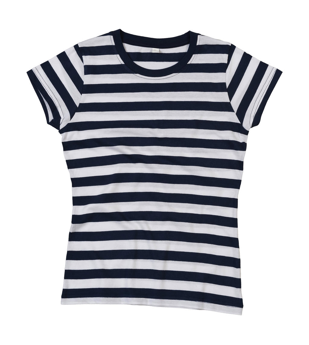  Womens Stripy T in Farbe Navy/White