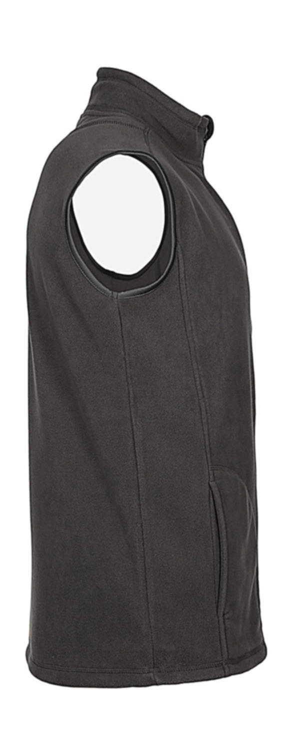  Fleece Vest in Farbe Black Opal