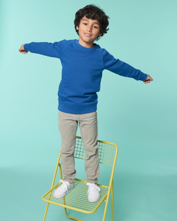 Kids Sweatshirt Mini Scouter in Farbe Majorelle Blue