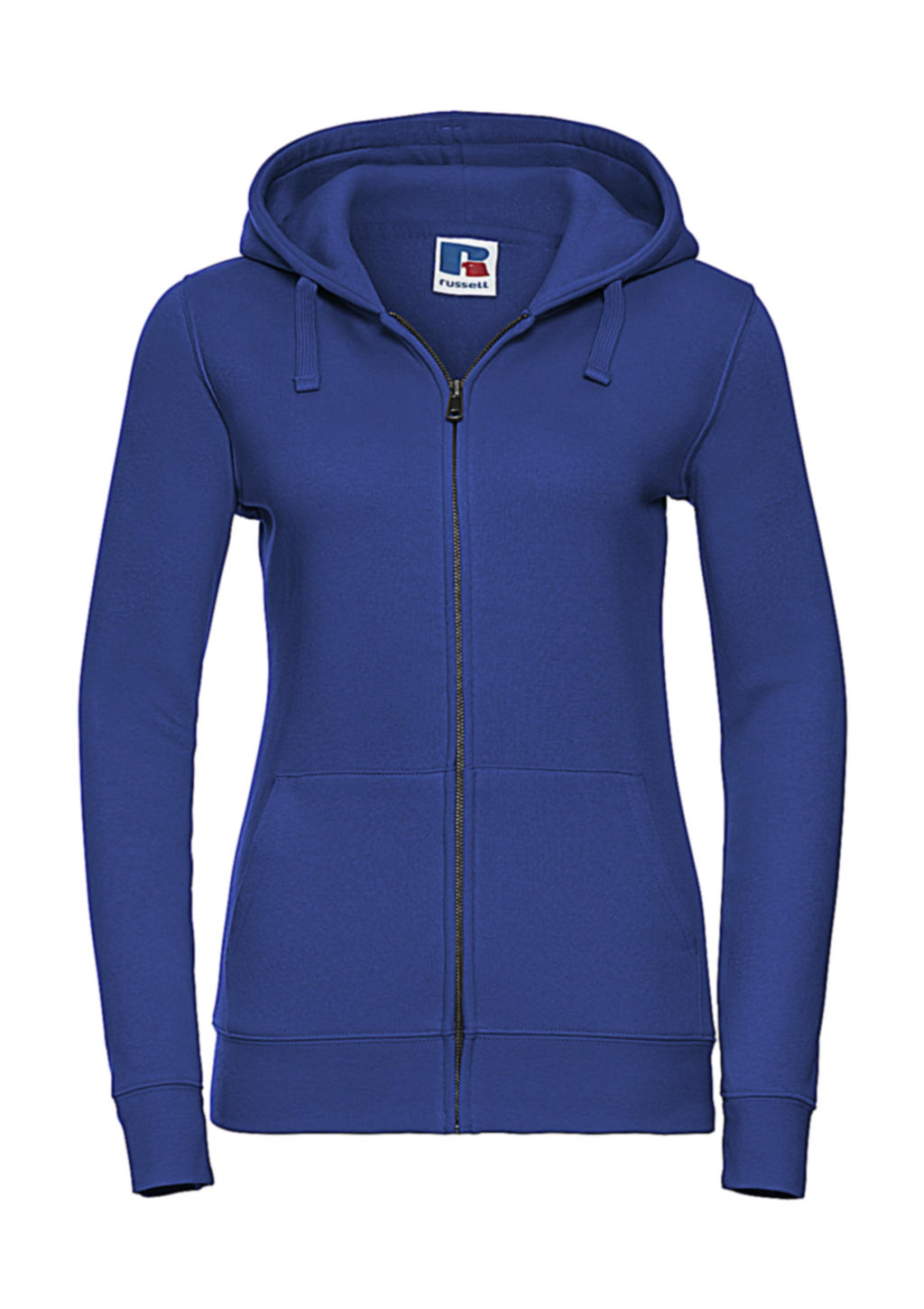  Ladies Authentic Zipped Hood in Farbe Bright Royal