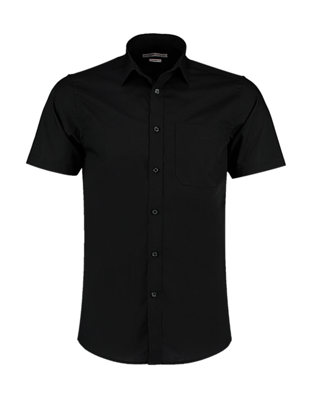  Tailored Fit Poplin Shirt SSL in Farbe Black